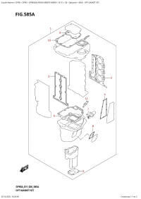 585A  -  Opt:gasket  Set (585A - :  )