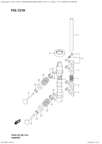 121A  -  Camshaft  (M-Starter) (121A -   (   ))