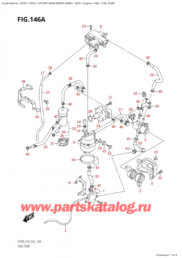  ,   , Suzuki Suzuki DF9.9B TL FROM 00995F-340001~ (E03) - 2023 ,  