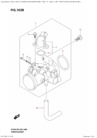 163B  -  Throttle  Body  (Df9.9Bt,Df20At) (163B - �������� ���� (Df9.9Bt, Df20At))