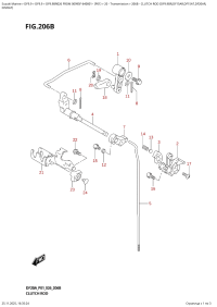 206B  -  Clutch  Rod  (Df9.9Br,Df15Ar,Df15At,Df20Ar, (206B - ���� ��������� (Df9.9Br, Df15Ar, Df15At, Df20Ar,)