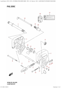 335C  -  Clamp  Bracket  (Df9.9Br,Df15Ar,Df20Ar) (335C - ��������� ������ (Df9.9Br, Df15Ar, Df20Ar))