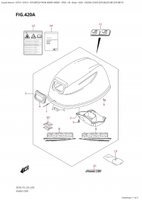 420A - Engine Cover  (Df9.9B,Df9.9Bt,Df9.9Bth) (420A -   () (Df9.9B, Df9.9Bt, Df9.9Bth))
