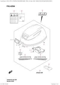 420A  -  Engine  Cover  (Df9.9B,Df9.9Bt,Df9.9Bth) (420A - ������ ��������� (�����) (Df9.9B, Df9.9Bt, Df9.9Bth))