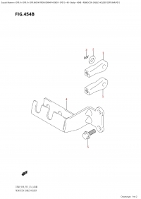 454B - Remocon Cable Holder (Df9.9Ar:p01) (454B -     (Df9.9Ar: p01))