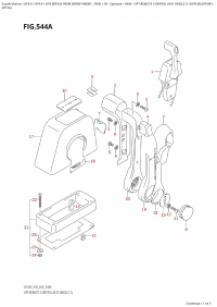 544A  -  Opt:remote  Control  Assy  Single  (1) (Df9.9B,Df9.9Bt, (544A -    ,  (1) (Df9.9B, Df9.9Bt,)