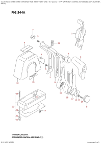544A  -  Opt:remote  Control  Assy  Single  (1) (Df9.9B,Df9.9Bt, (544A - ������������� ���������� � �����, ��������� (1) (Df9.9B, Df9.9Bt,)