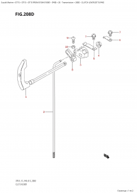 208D - Clutch Lever (Dt15:P40) (208D -   (Dt15: P40))