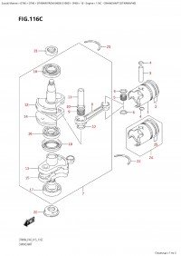 116C - Crankshaft (Dt40Wr:p40) (116C -  (Dt40Wr: p40))