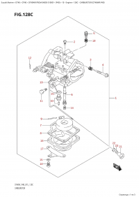 128C - Carburetor (Dt40Wr:p40) (128C -  (Dt40Wr: p40))