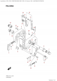 335A - Clamp Bracket (Dt40W:p40) (335A -   (Dt40W: p40))