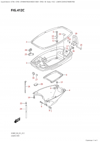 412C - Lower Cover (Dt40Wr:p40) (412C -    (Dt40Wr: p40))