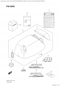 420A - Engine Cover (Dt40W:p40) (420A -   () (Dt40W: p40))