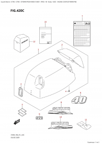 420C - Engine Cover (Dt40Wr:p40) (420C -   () (Dt40Wr: p40))