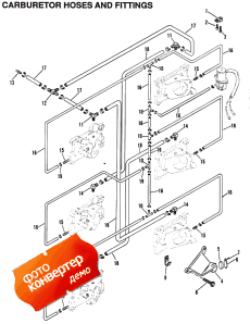 Carburetor Hoses And Fittings  (serial #d000750 And Above) (���������� �����s � Fittings (serial #d000750 � ����))
