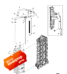 Charge Cooler/intake Manifold Hose Routings (Charge Cooler / �������� ��������� ����� Routings)