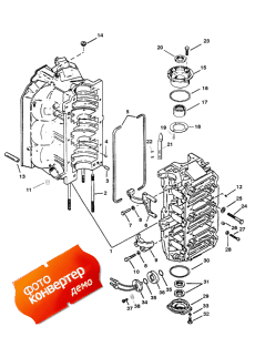 Cylinder Block And End Caps (���� �������� � End ��������s)