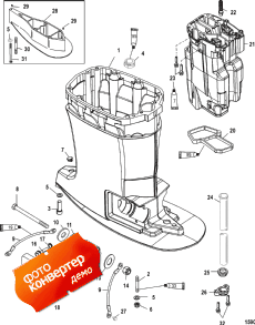 Driveshaft Housing And Exhaust Tube (������ ���� �������� � ������ ������)