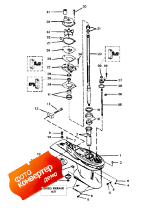 Gear Housing Assembly (driveshaft) (������ ������� ������� � ����� (drivesha �����))