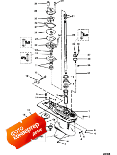 Gear Housing Assembly (driveshaft) (3 Jaw Reverse Clutch) (������ ������� ������� � ����� (drivesha �����) (3 Jaw Reverse ���������))