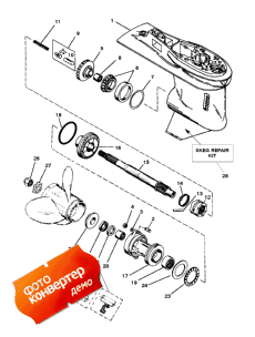 Gear Housing Assembly (propshaft) (������ ������� ������� � ����� (��� �������� �����))