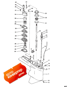 Gear Housing (driveshaft) (1.78:1) (�������� ������ (drivesha �����) (1.78: 1))