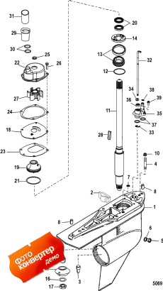 Gear Housing (driveshaft) (standard Rotation) (�������� ������ (drivesha �����) (�������� Rotation))
