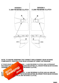 Gear Housing Identification (�������� ������ Identification)