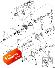 Gear Housing, Propeller Shaft - Counterrotation (������ ���� �������� ����� - Counterrotation)