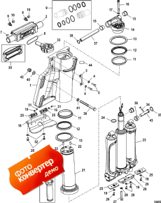 Power Trim/steering Cylinder (Power trim / ������� ������� �������)