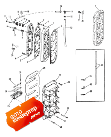 Reed Block And Cylinder Head (Reed Block � ������� ����� ��������)