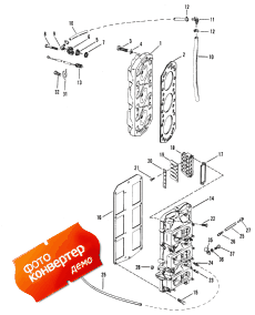 Reed Block And Cylinder Head (Reed Block � ������� ����� ��������)
