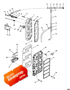 Reed Block And Cylinder Head (Reed Block � ������� ����� ��������)