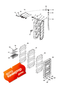 Reed Block And Cylinder Head (Reed Block � ������� ����� ��������)