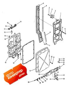 Sound Attenuator And Cowl Bracket (Sound Attenuator � Cowl ���������)