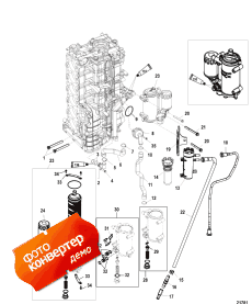 Starboard Cylinder Block/oil Cooler (Starboard ���� �������� / oil Cooler)