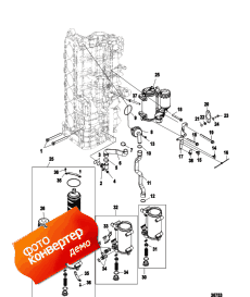 Starboard Cylinder Block/oil Cooler (Starboard ���� �������� / oil Cooler)