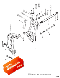 Transom Brackets (s/n-0g589999 & Below) (��������� ������s (s / n-0g589999 & ����))