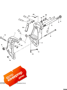 Transom Brackets (s/n-0g589999 And Below) (��������� ������s (s / n-0g589999 � ����))