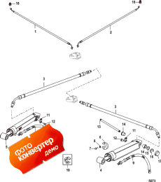 Trim Cylinders And Hydraulic Hoses (������� �����s � Hydraulic �����s)