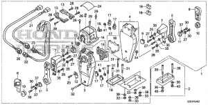 Fop-4-2   (,  , ) (Fop-4-2 Double Type Remote Control Top Mount (Right))