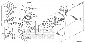 Fop-4-1   (,  , ) (Fop-4-1 Single Type Remote Control Top Mount (Left))