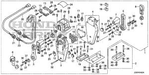 Fop-4-2   (,  , ) (Fop-4-2 Double Type Remote Control Top Mount (Right))