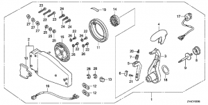 Fop-3-5   ( , ) (Fop-3-5 Flush Type Remote Control Top Mount (Left))