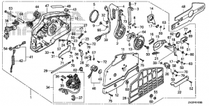 Fop-1-6   (Hi-Lex) (  ) (Fop-1-6 Remote Control (Hi-Lex) (Handle Cap = Gray))