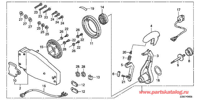 ��������� ������ ������� �������� ��������� BF50DK4 - Fop-4-5 ���������� �� (��������� ���������, �����) - Fop-4-5 Flush Type Remote Control Top Mount (Left)