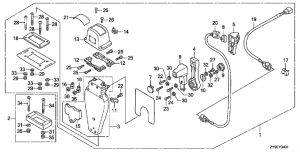 Fop-4-1   (,  , ) (Fop-4-1 Single Type Remote Control Top Mount (Left))