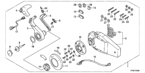 Fop-4-4   ( , ) (Fop-4-4 Flush Type Remote Control Top Mount (Right))
