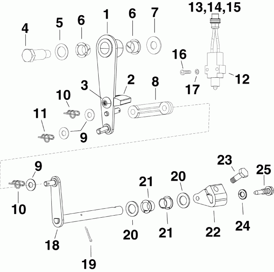 ��������� ������� E225DPXAAA  - shift Linkage / ������������� ���������