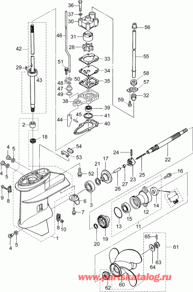 ��������� �������� ����� Evinrude B10RG4ABB  - �������� Assembly